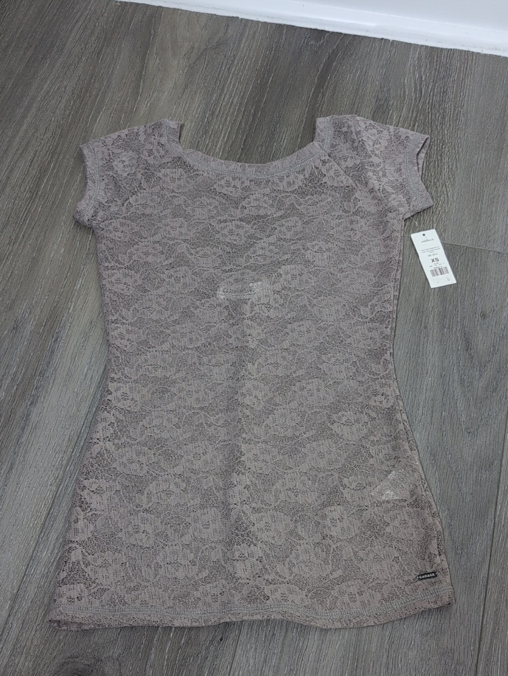 Garage Lace Cap-Sleeve Women’s Top